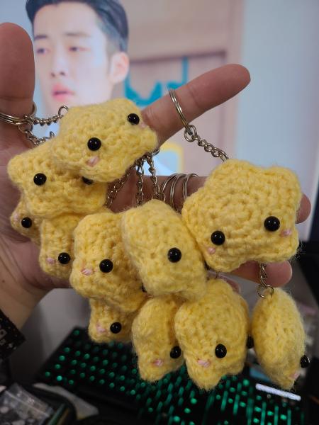 Kawaii Star Amigurumi Keychain