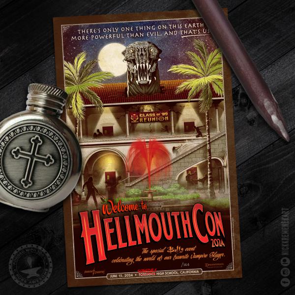 "Welcome to HellmouthCon 2024" Limited Edition Poster picture