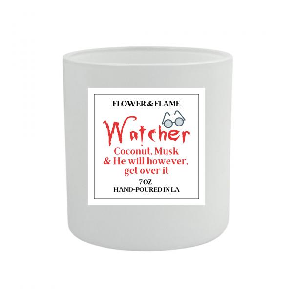 Watcher Soy Candle 7 oz Black Lid picture
