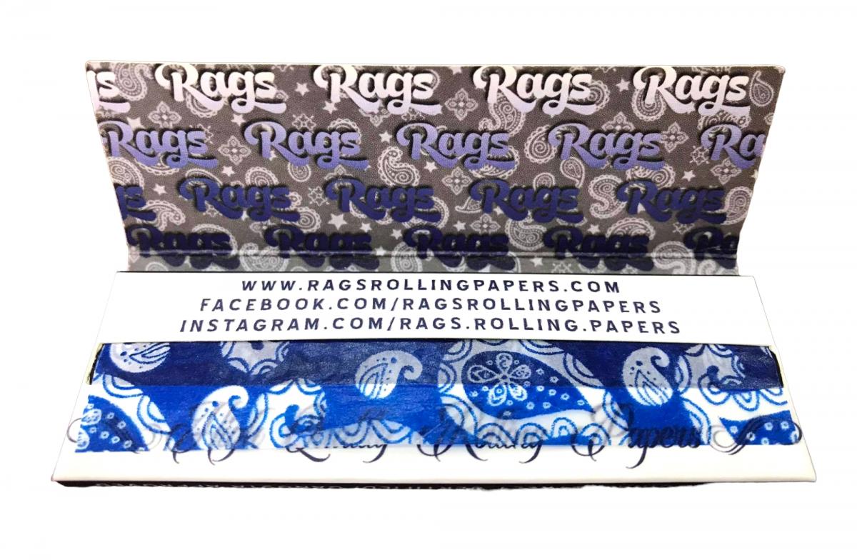 Rags Rolling Papers 1 14 Single Booklet Blue Eventeny 3888