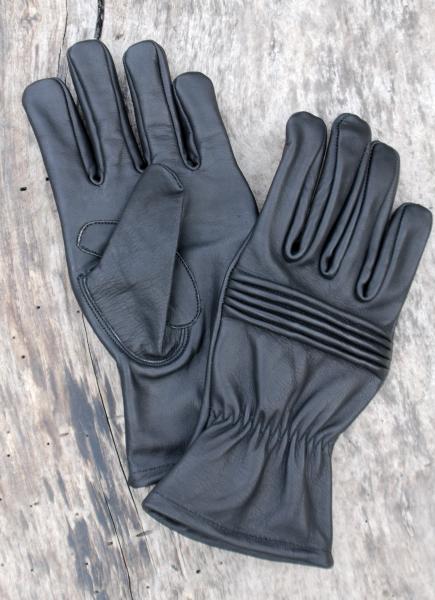 Ranger Hero Gloves for Cosplay/Short gauntlet/Top grain cowhide/Black picture