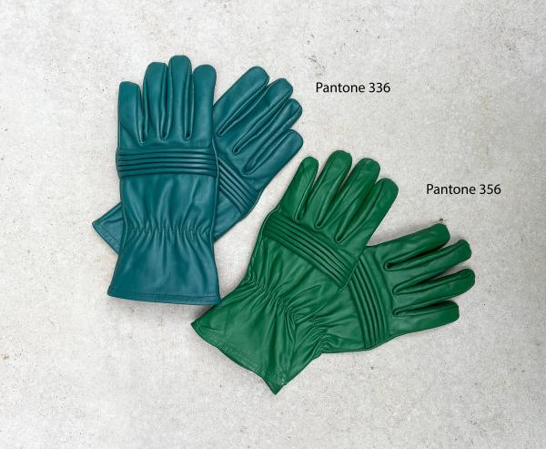 Gloves for Power Rangers Cosplay/Short gauntlet/Top grain cowhide/Green picture