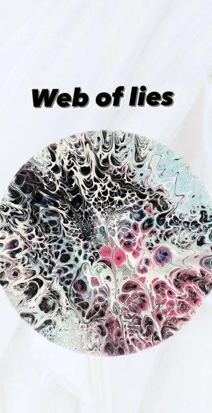 "Web of Lies" MINI lazy susan