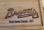 Cutting/Charcuterie Board-Braves-bamboo