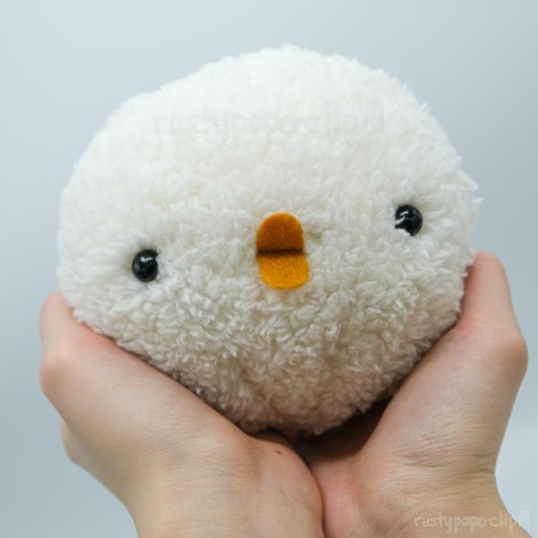 Chick Ball Birb Fluffy Round Plush Cute Baby Soft Toy picture