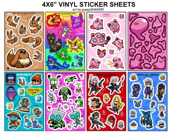 Vinyl Sticker Sheets picture