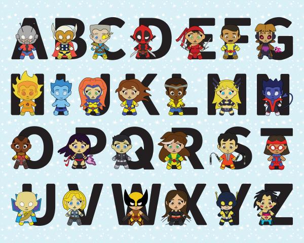 Marvel Superhero Alphabet picture