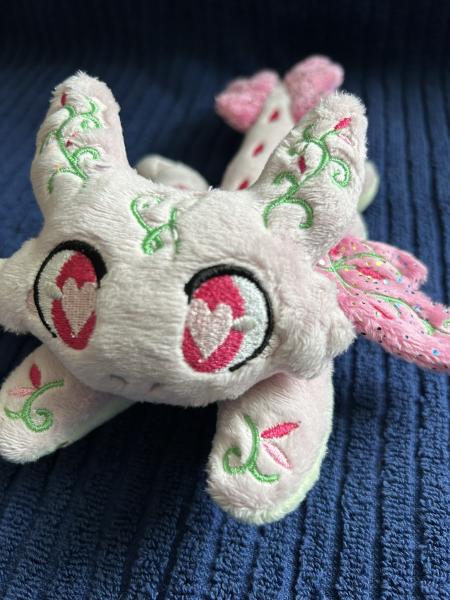 Pink Sakura Cherry Blossom Dragon Plushie picture