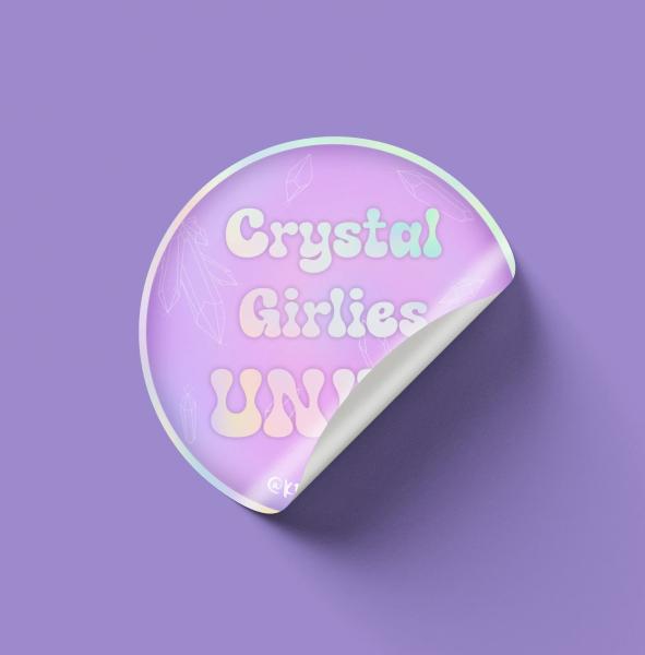 Crystal Girlies UNITE - Holographic Sticker picture