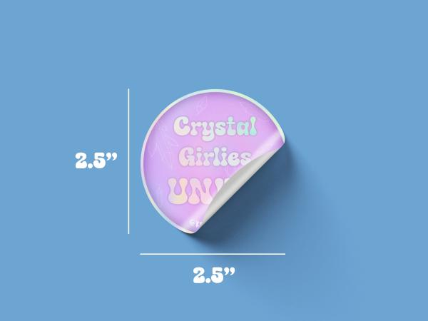 Crystal Girlies UNITE - Holographic Sticker picture