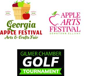 Gilmer Chamber & Georgia Apple Festival logo