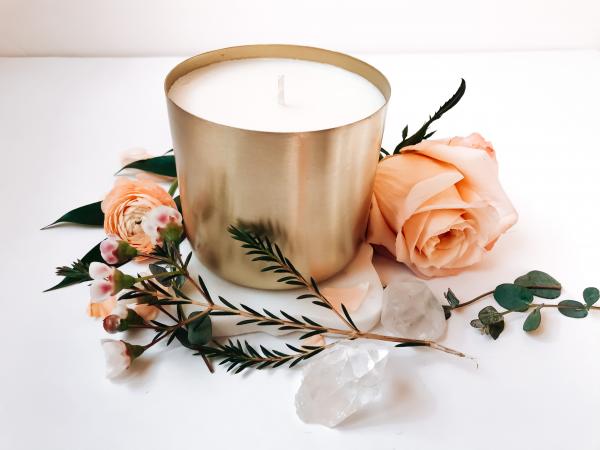 Large Brass Soy Candle picture