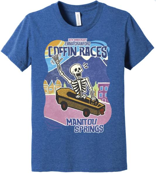 2024 Emma Crawford Coffin Races YOUTH Tee- PRESALE picture