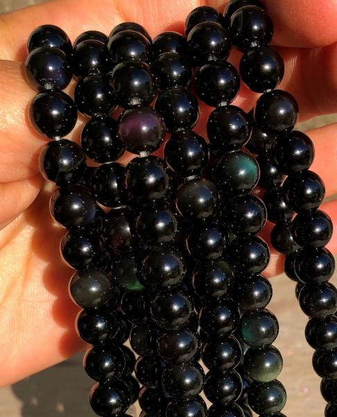 Obsidian and Lava Bracelet (qty 1) picture