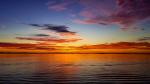 Ocean Sunset Metal Print