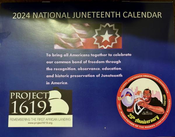 Juneteenth Calendar 2024 picture