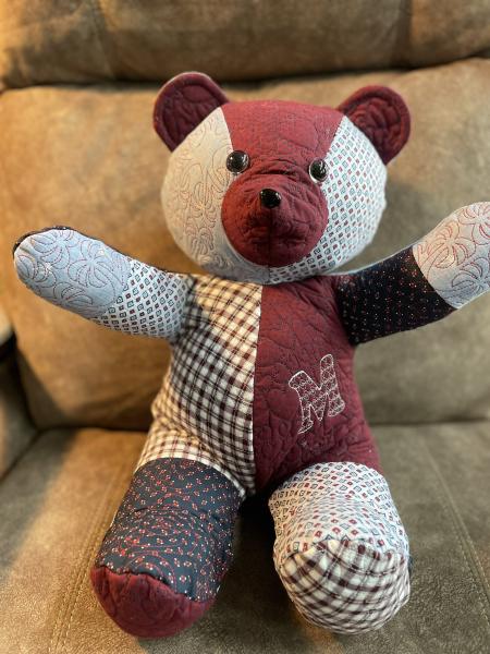 Custom Memory Bear- quilted memory bear or other memory item picture