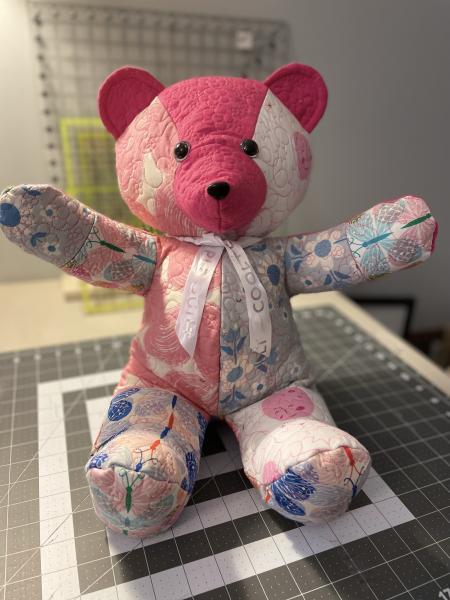 Custom Memory Bear- quilted memory bear or other memory item picture