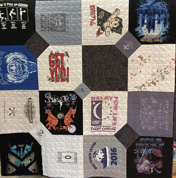 Custom Memory Quilt - custom photo or t-shirt quilt picture