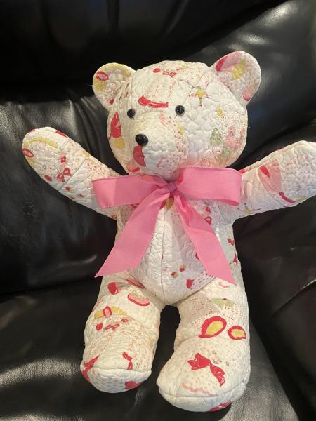 Custom Memory Bear- quilted memory bear or other memory item picture