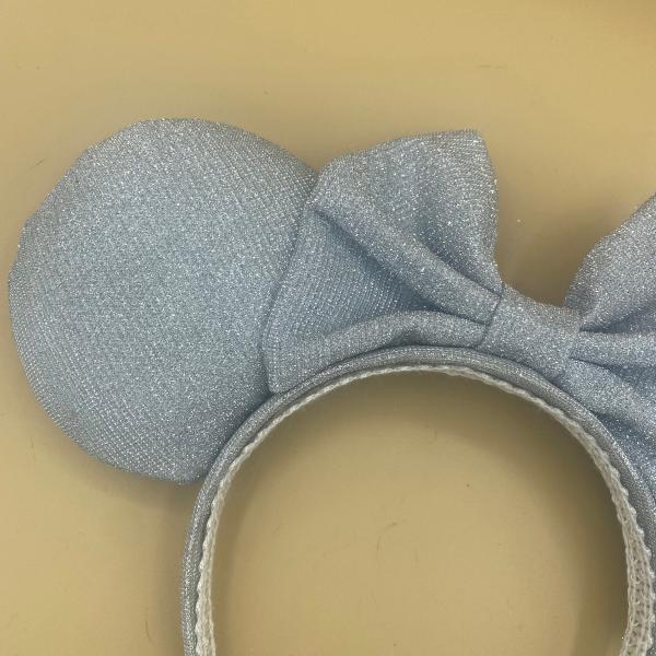 Silver Sparkly Minnie Mouse Ears | Princess Cinderella Minnie Ears picture