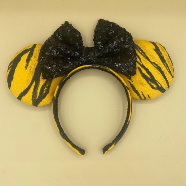 Tiger Print Minnie Mouse Ears | Animal Print Disney Ears | Animal Kingdom Ears picture