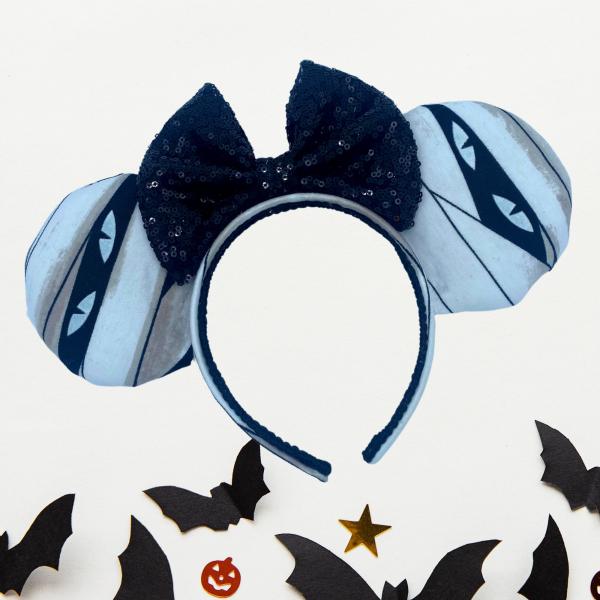 Mummy Minnie Ears with Glow in the Dark Eyes | Halloween Minnie Mouse Ears picture