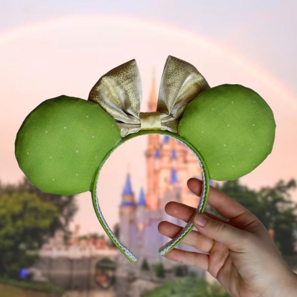 Tiana-Inspired Minnie Mouse Ears | Green & Gold Minnie Ears picture