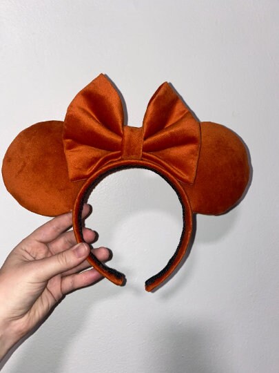 Gold Velvet Minnie Mouse Ears | Gold Mouse Ears picture