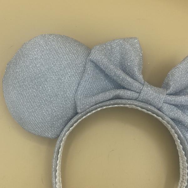 Silver Sparkly Minnie Mouse Ears | Princess Cinderella Minnie Ears picture