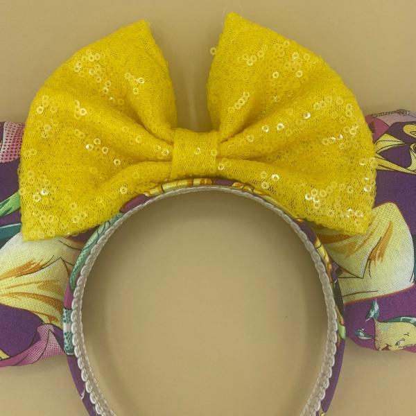 Mulan and Princesses Minnie Mouse Ears | Mulan Disney Ears | Purple and Yellow Ears picture