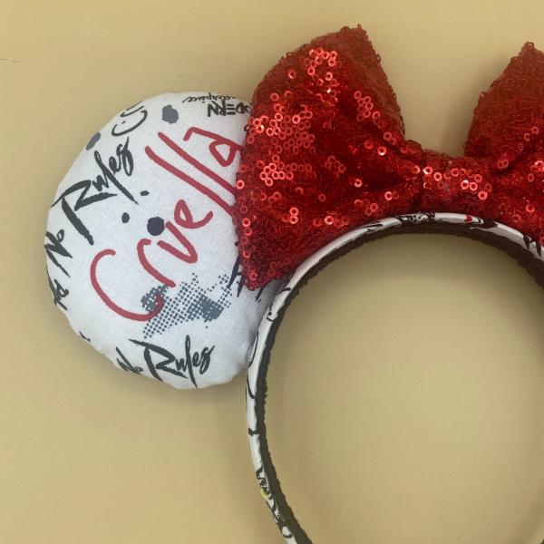 Cruella De Vil Ears | Cruella Minnie Ears | Disney Villains Ears picture