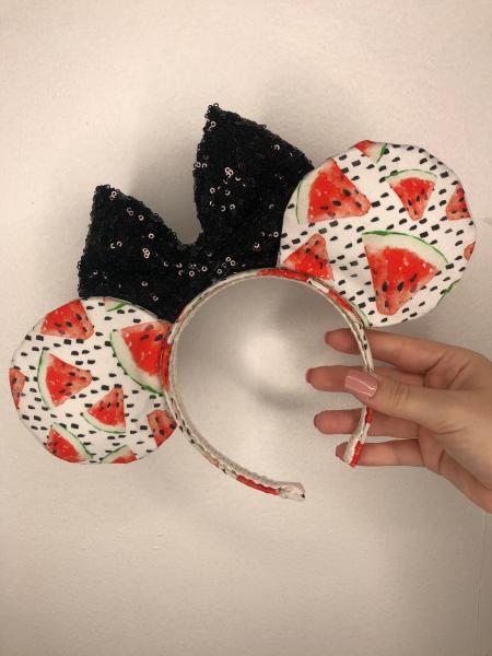 Watermelon Minnie Mouse Ears | Adult Disney Ears for Summer picture