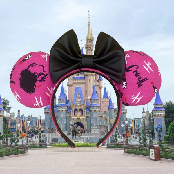 Cruella Minnie Ears | Cruella de Vil Ears | Disney Villain Ears