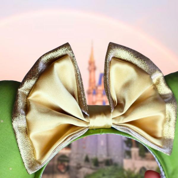 Tiana-Inspired Minnie Mouse Ears | Green & Gold Minnie Ears picture