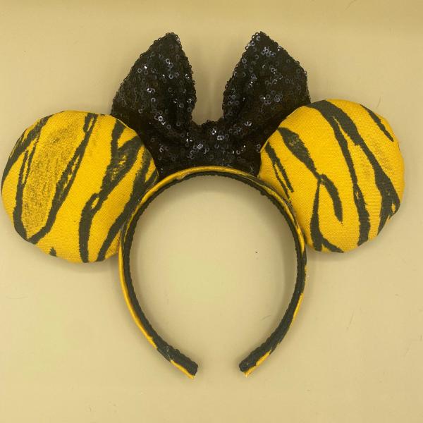 Tiger Print Minnie Mouse Ears | Animal Print Disney Ears | Animal Kingdom Ears picture