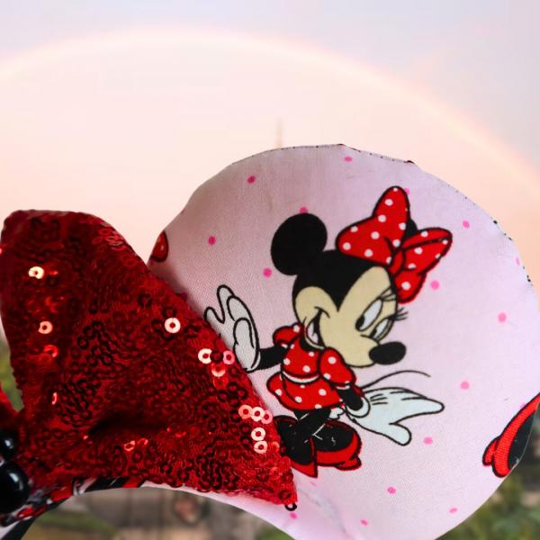 Pink Valentine's Day Minnie Ears | Pink Valentine Disney Ears (ONE PAIR ONLY) picture