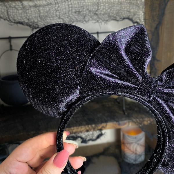 Purple Sparkly Minnie Mouse Ears | Purple Halloween Ears for Disney picture