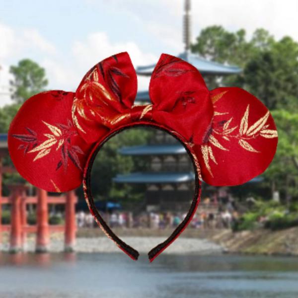 Japanese Kimono Fabric Minnie Ears | EPCOT Japan Ears picture