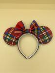 Red and Green Plaid Christmas Minnie Mouse Ears