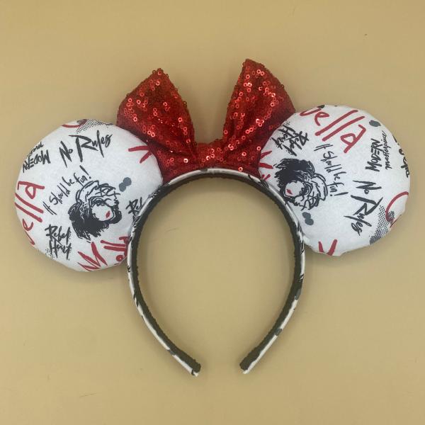 Cruella De Vil Ears | Cruella Minnie Ears | Disney Villains Ears picture