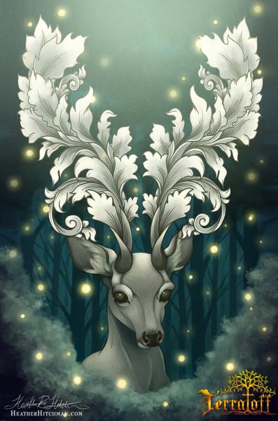 The Filigree Stag 11x14 Open Edition Print picture