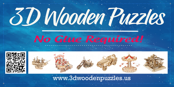 3D Wooden Puzzles