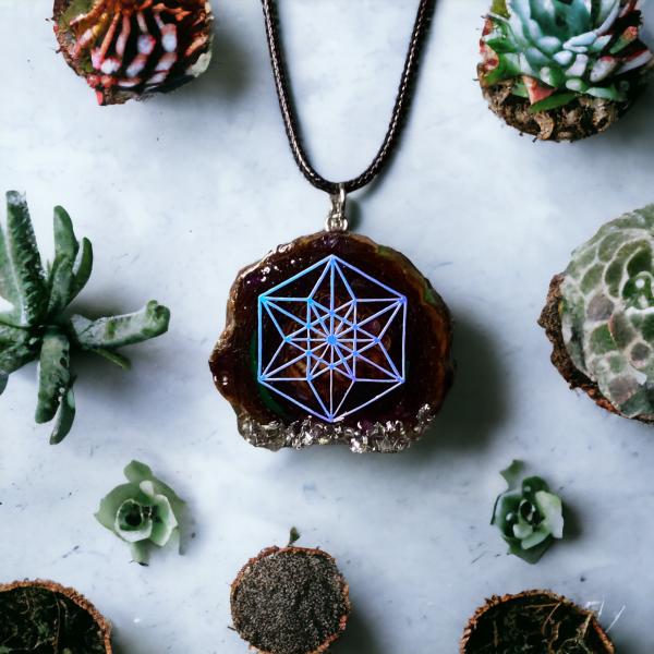 Resin Pinecone Pendant