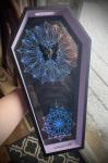 Iridescent Coffin Shaped Tray with Butterfly