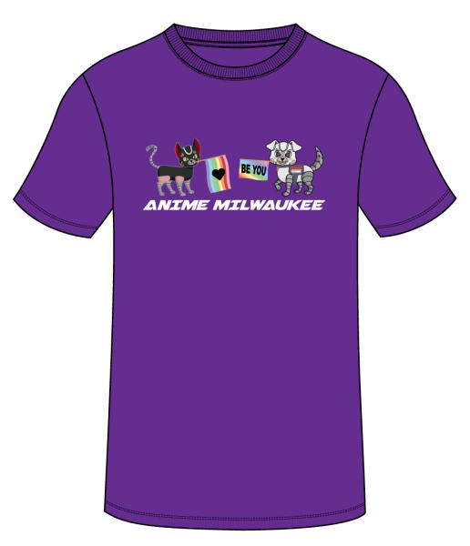 Anime Milwaukee Pride Shirt (Purple)