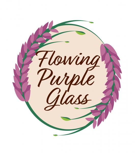 Flowing Purple Glass