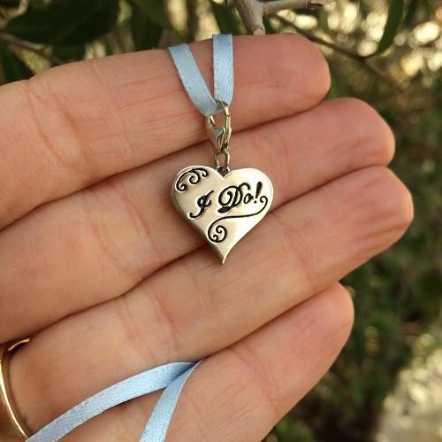 Bridal 'I Do!' Heart Charm picture