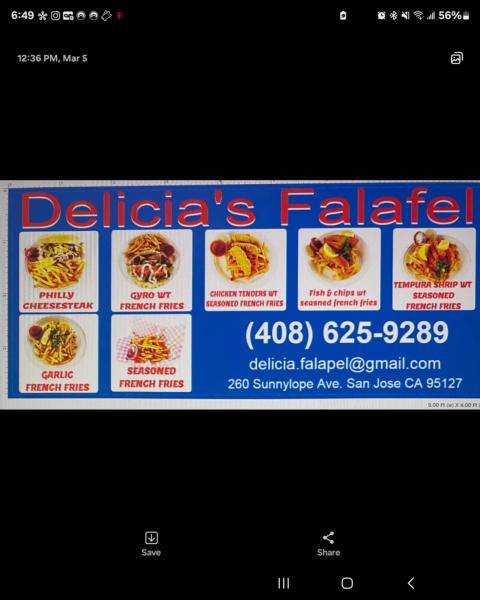 Delicia's falafel