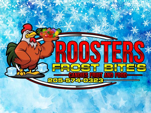 Roosters Frost Bites